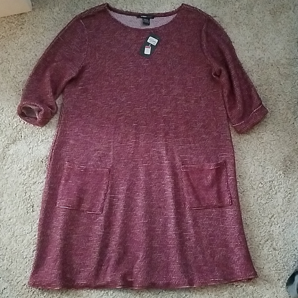 Waffle-knit tunic